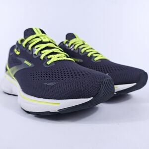 Brooks Ghost 15 Mens 8 Neutral Cushion Road Running Shoes Black Green